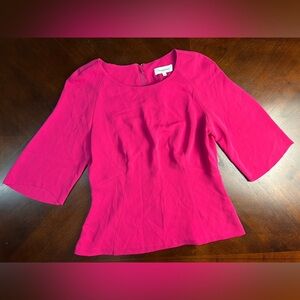 Veronika Maine Fuchsia Blouse
